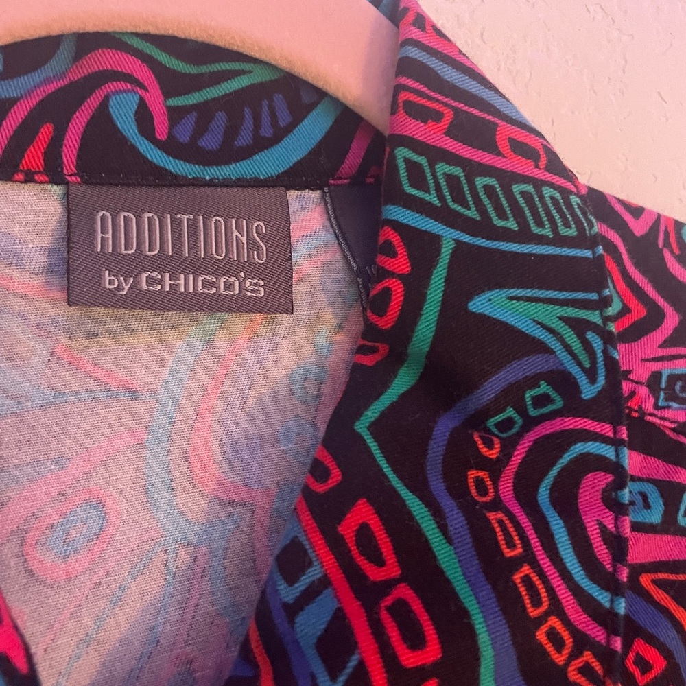 Chico's Vibrant Geometric Jacket - image 1